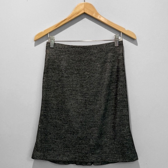 Ann Taylor Charcoal Grey Wool Soft Skirt - Picture 3 of 11